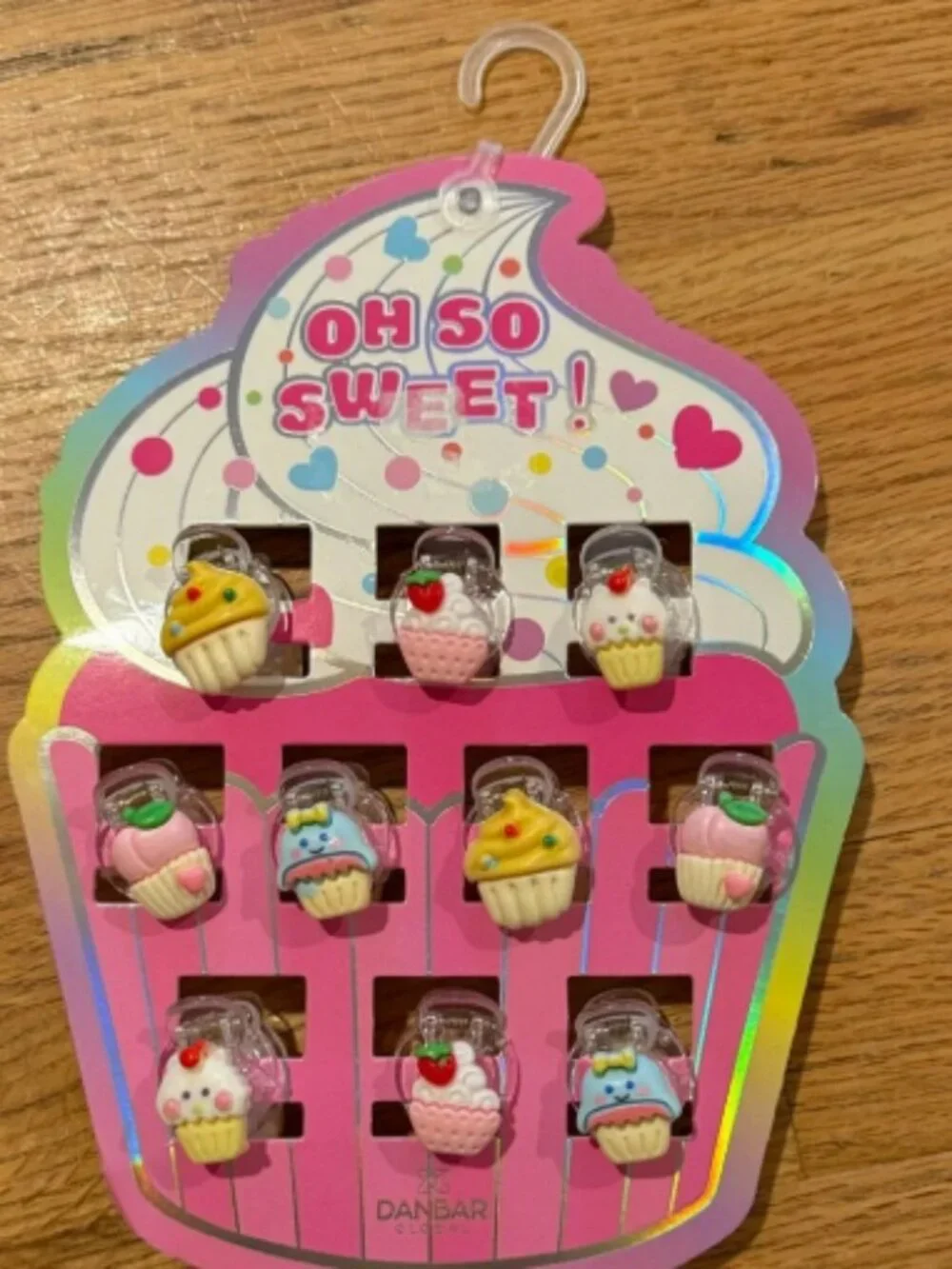Oh So Sweet Cupcake Claw Hair Clips - Multicolor